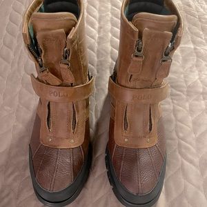 Mens Ralph Lauren polo boots.